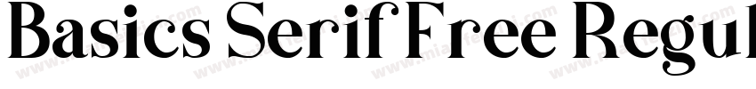 Basics Serif Free Regular字体转换